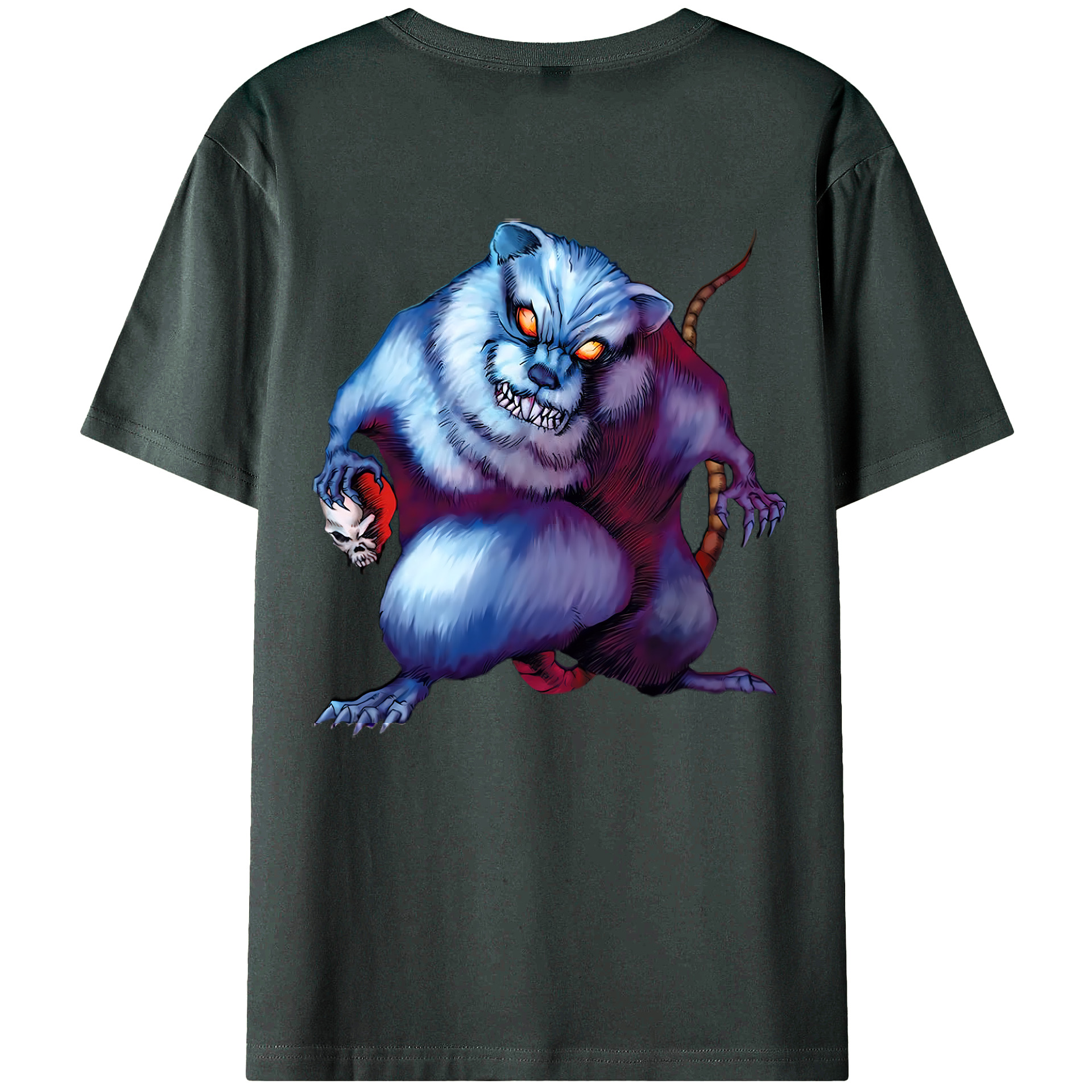 （画像用） 遊☆戯☆王 Yu-Gi-Oh! 綿100％ メンズ半袖Tシャツ（バックプリント） 通気性
